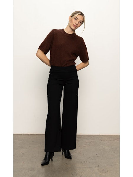 Sanctuary Runway Ponte Trouser, Black