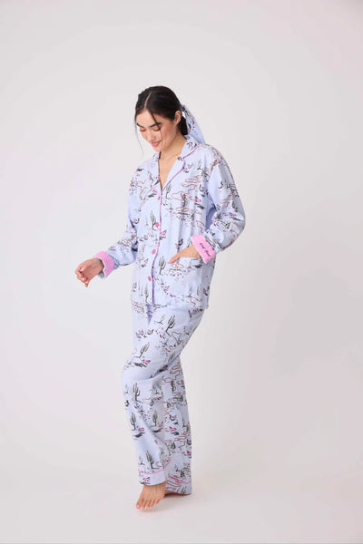 PJ Salvage Wild Heart Western Cozy Flannel PJ Set