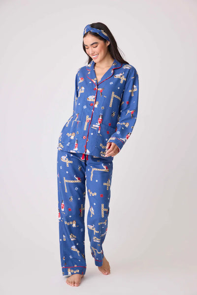 PJ Salvage Love Leo Dog Rescue Cozy Flannel PJ Set