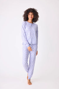 PJ Salvage Peace & Love Ditsy Floral Thermal PJ Set