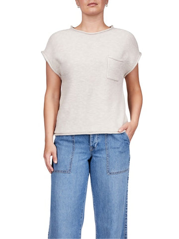 Sanctuary Easy Sweater Tee, Flax