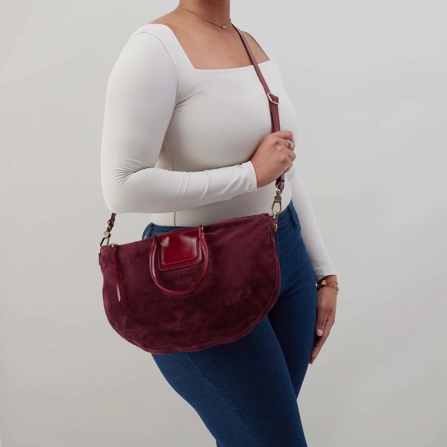 Sheila Large Crossbody, Prairie Garnet