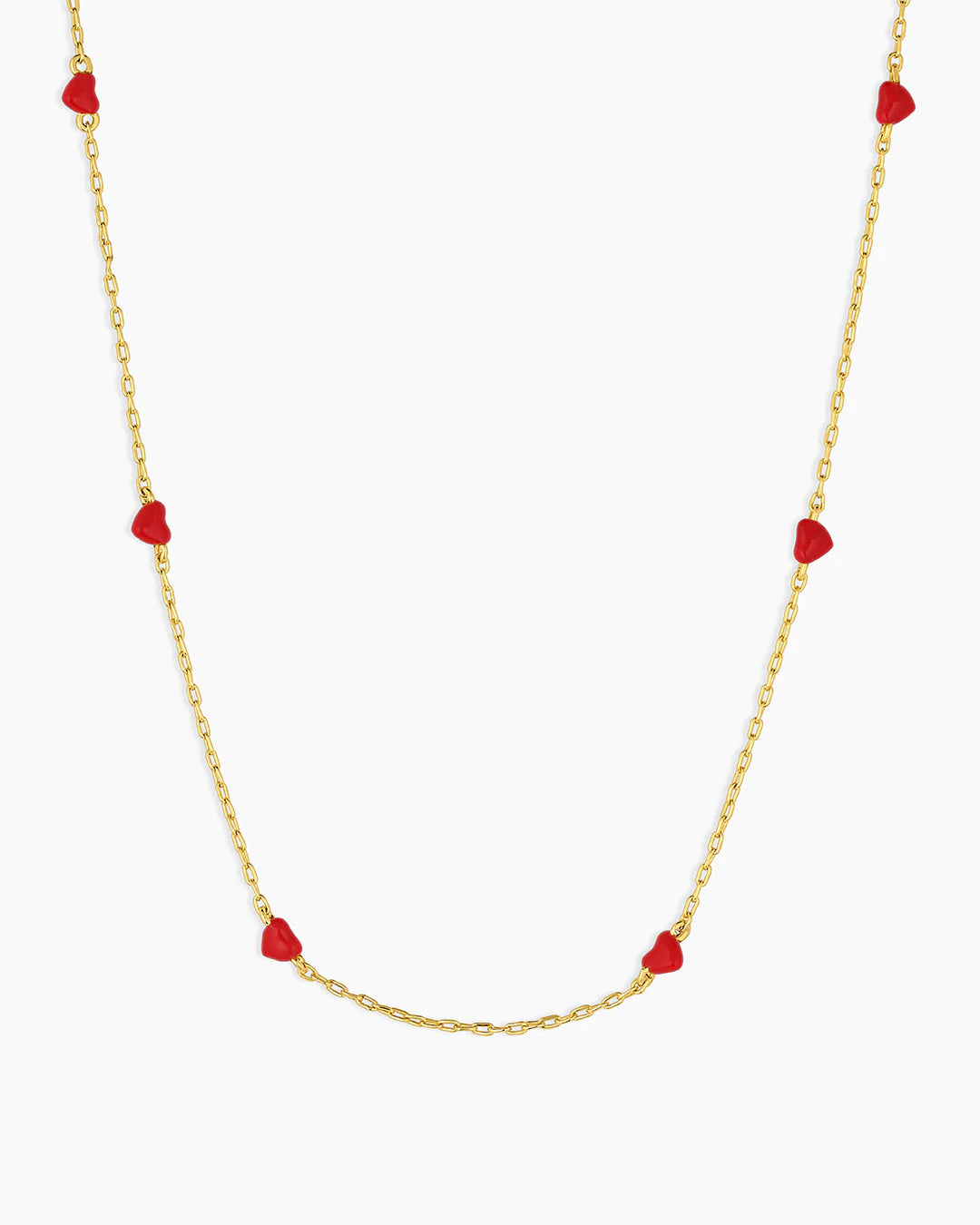 Gorjana Amour Red Enamel Necklace