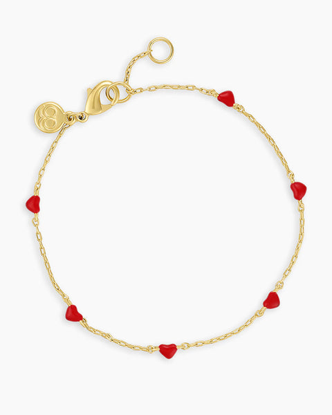 Gorjana Amour Red Enamel Bracelet