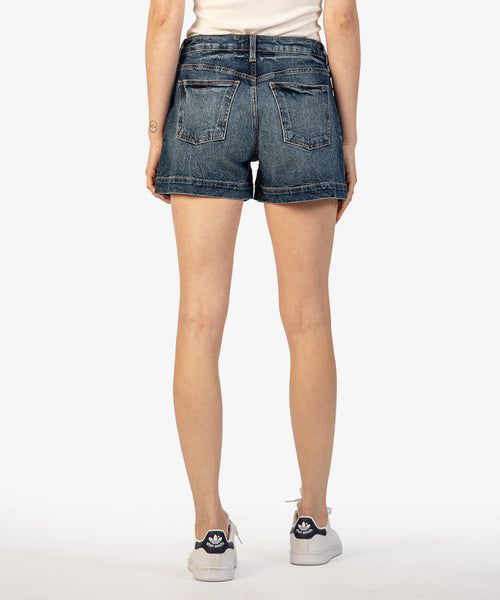 Kut Jane High Rise Long Short Boosted Wash