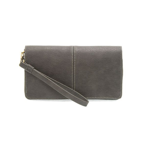 Joy Susan Everly Organizer Flap Crossbody Charcoal