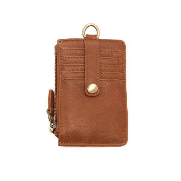 Joy Susan Dolly Small Card Wallet W/Keyring Saddle