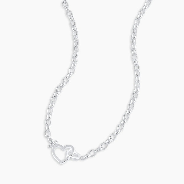Gorjana Parker Heart Mini Necklace Silver