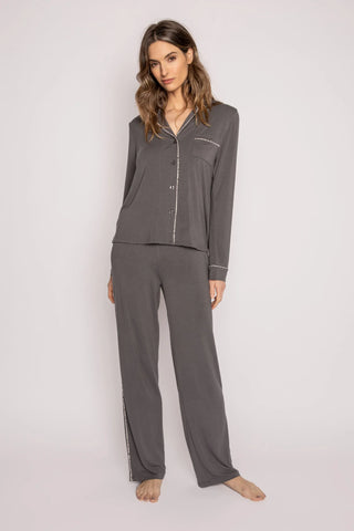 PJ Salvage Modal Basics PJ Set Charcoal