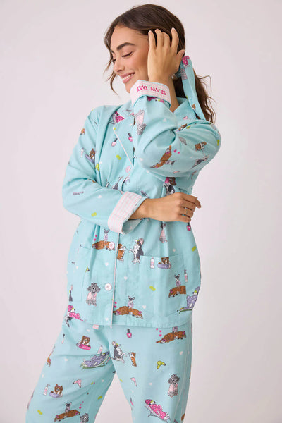 PJ Salvage Flannel PJ Set Mint