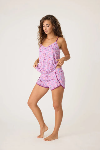 PJ Salvage Modal PJ Short Set Sweet Dreams Lilac