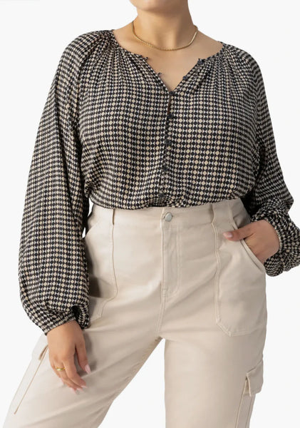 Sanctuary Geo Blouson Blouse Mini Geo