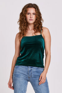 Another Love Lima Strap Cami Forest Velvet