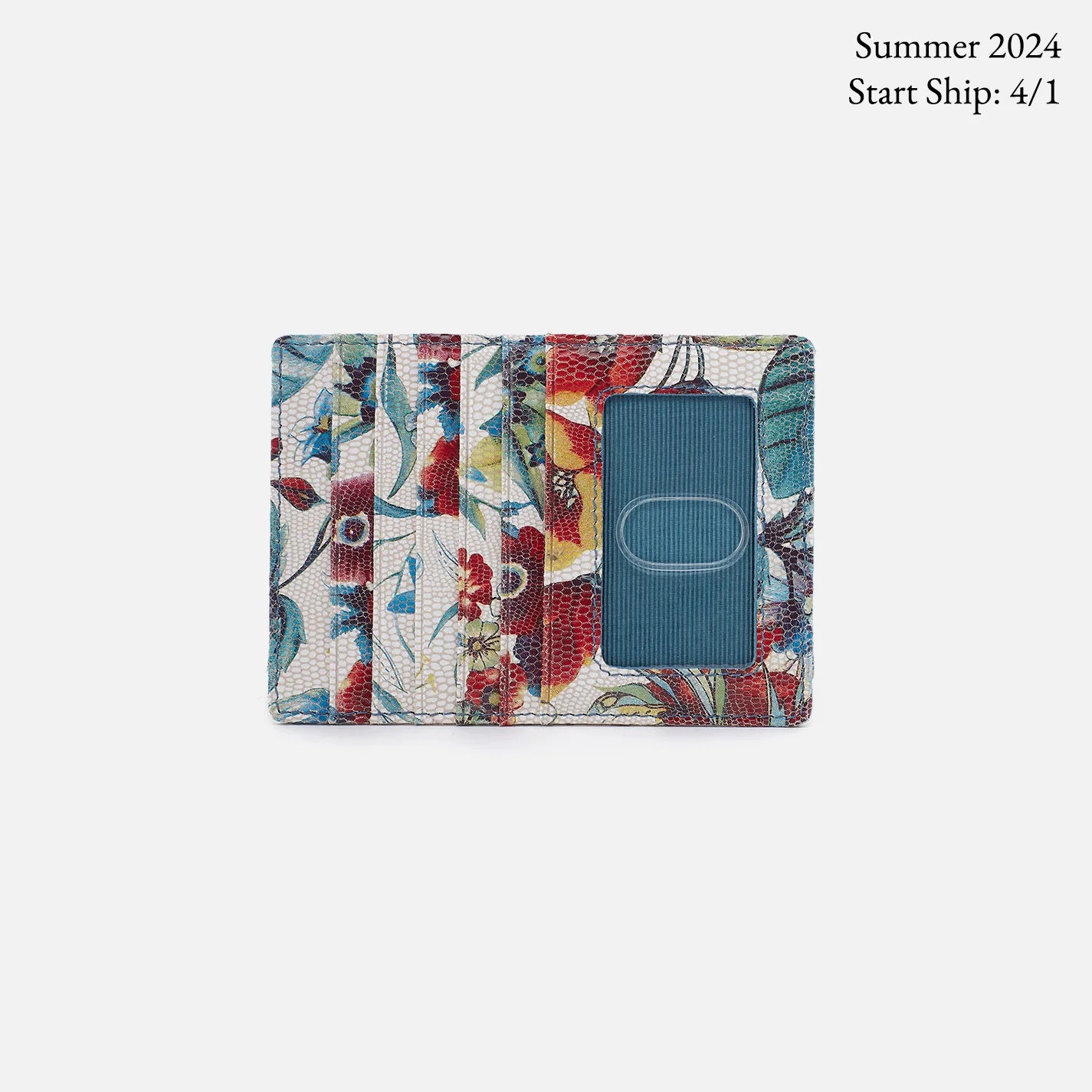 Hobo Euro Slide Card Case Botanic Print