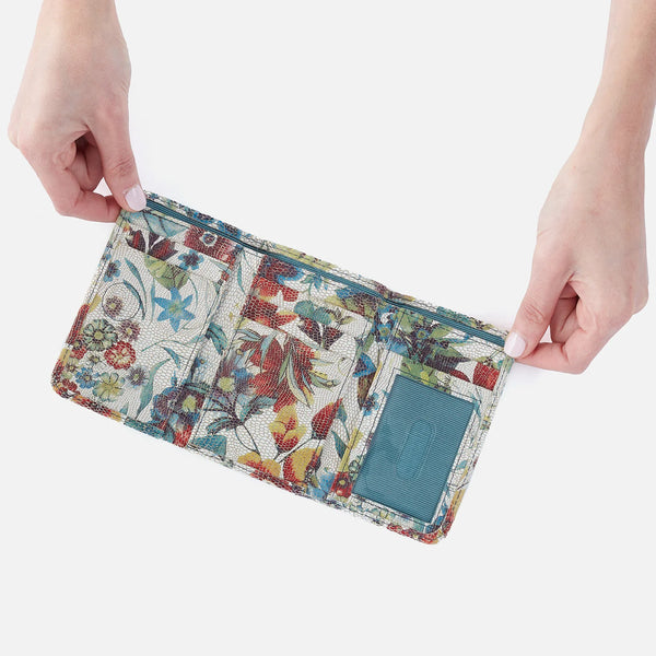 Hobo Jill Trifold Wallet Botanic Print