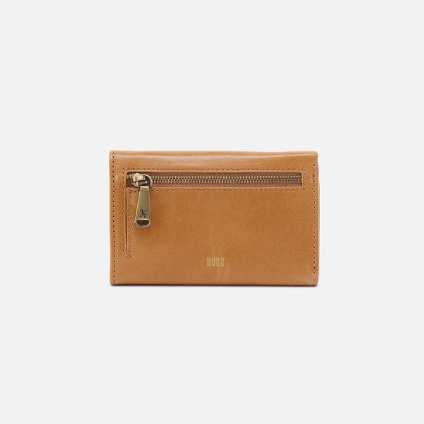 Hobo Jill Trifold Wallet Natural