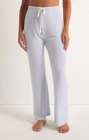Z Supply In The Clouds Stripe Pant Blue Jay