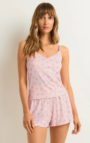 Z supply Candy Heart Cami Whisper Pink