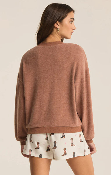 Z Supply L/S Howdy Top Maple Heather