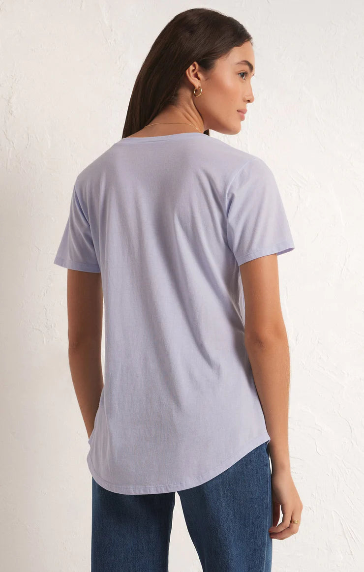 Z Supply Pocket Tee, Iris Bliss