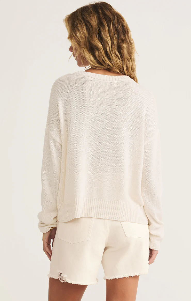 Z Supply Sienna Patriot Sweater Sea Salt