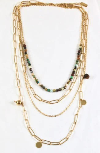 Lizou Layered Necklace, N2-985
