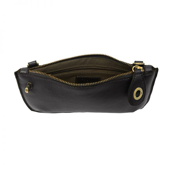 Joy Susan Mini Crossbody Wristlet Clutch Black