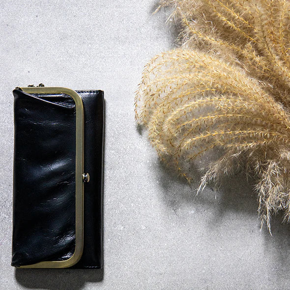 Hobo Rachel Continental Wallet Black