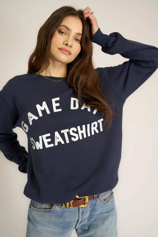 Project Social T Game Day/Day Drinking Reversible Sweatshirt Navy