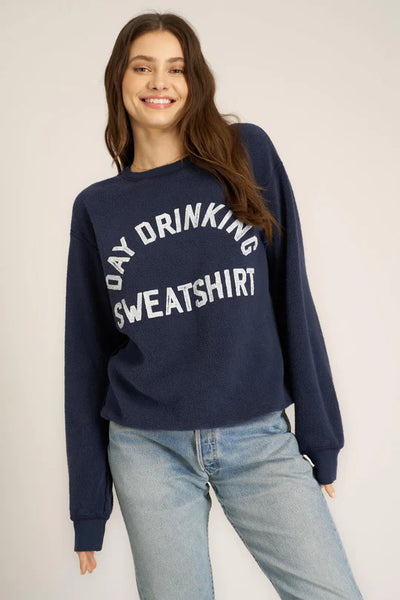 Project Social T Game Day/Day Drinking Reversible Sweatshirt Navy