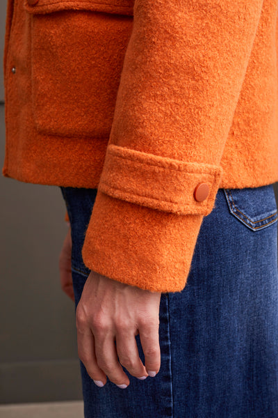 Tribal Snap Front Closure Peacoat Burntorange