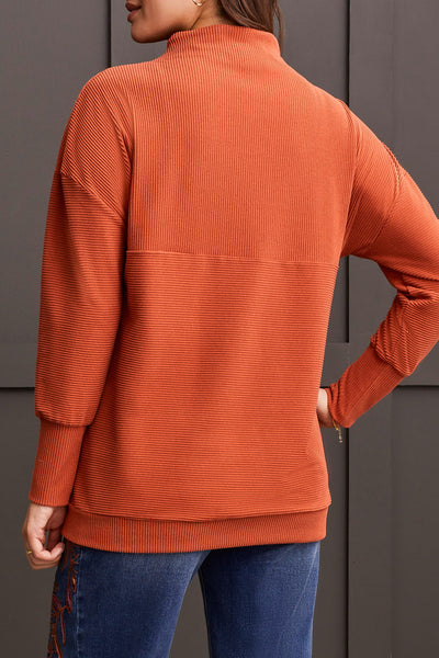 Tribal Funnel Neck Tunic H Pumpkin Spice