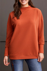 Tribal Funnel Neck Tunic H Pumpkin Spice