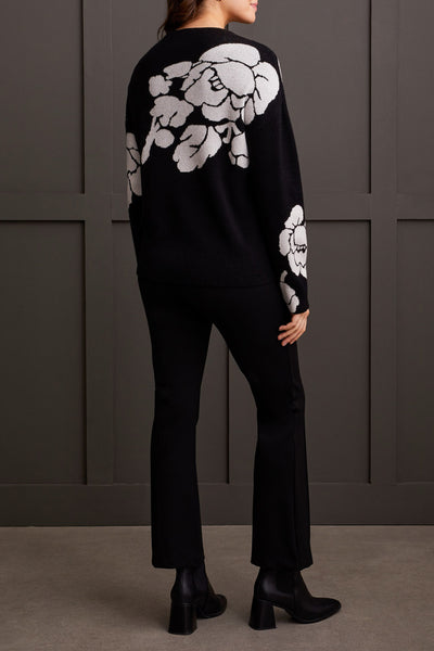 Tribal L/S Funnel Neck Sweater Black