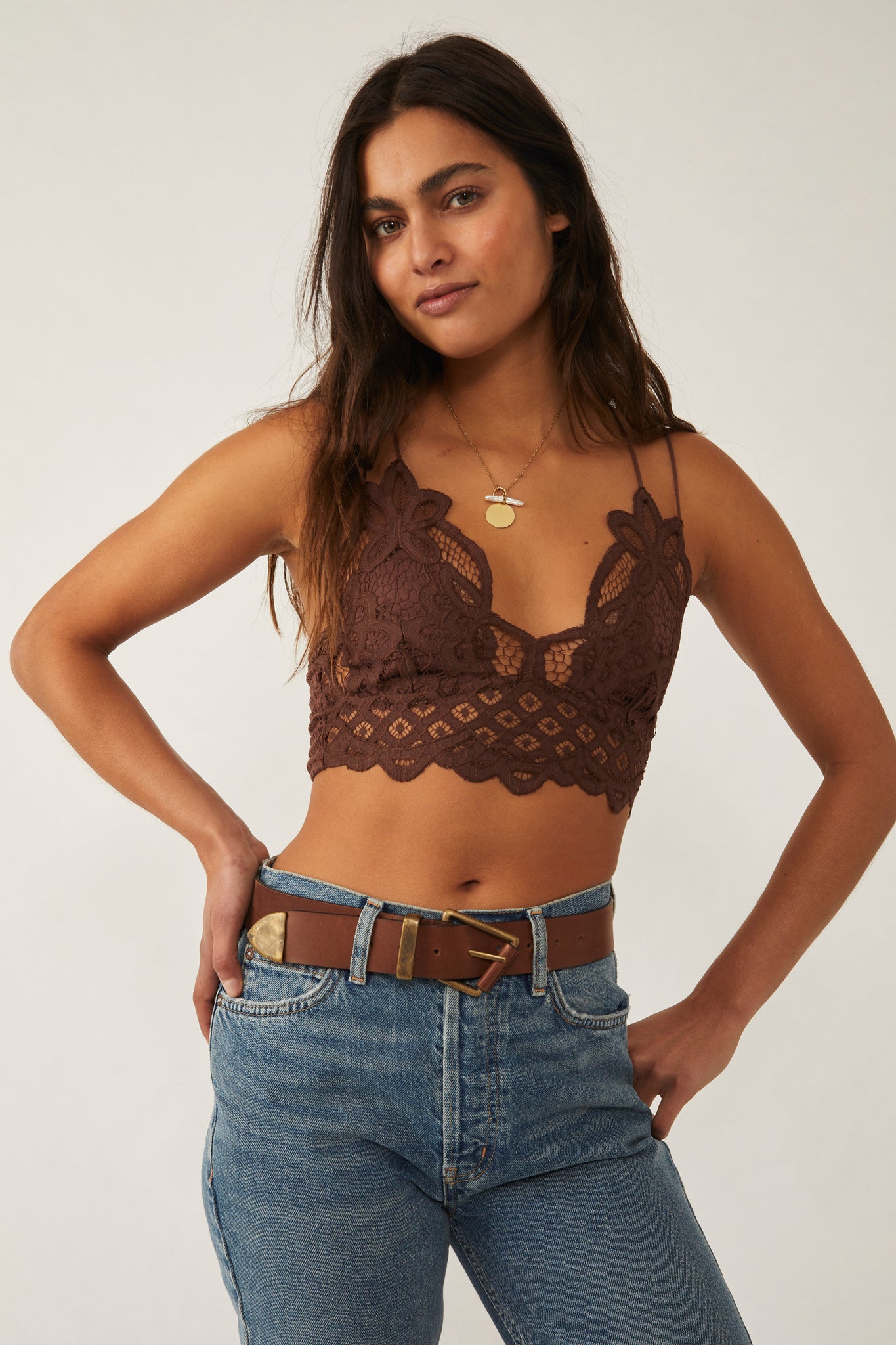 Free People Adella Bralette Chocolate – Deasee's Boutique