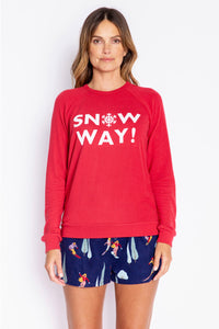 PJ Salvage Snow Way Top, Burnt Red
