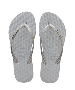 Havaianas Slim Glitter Sandal, Ice Grey