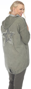 Flora Ashley Star Jacket, Khaki
