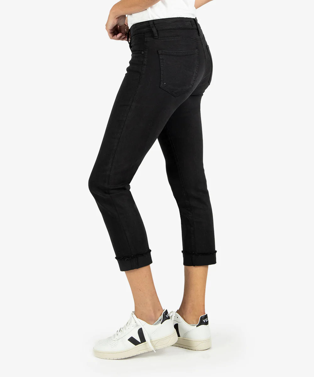 Kut Amy Crop Straight Leg, Black