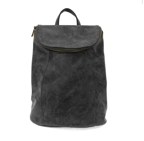 Joy Susan Alyssa Distressed Backpack, Black