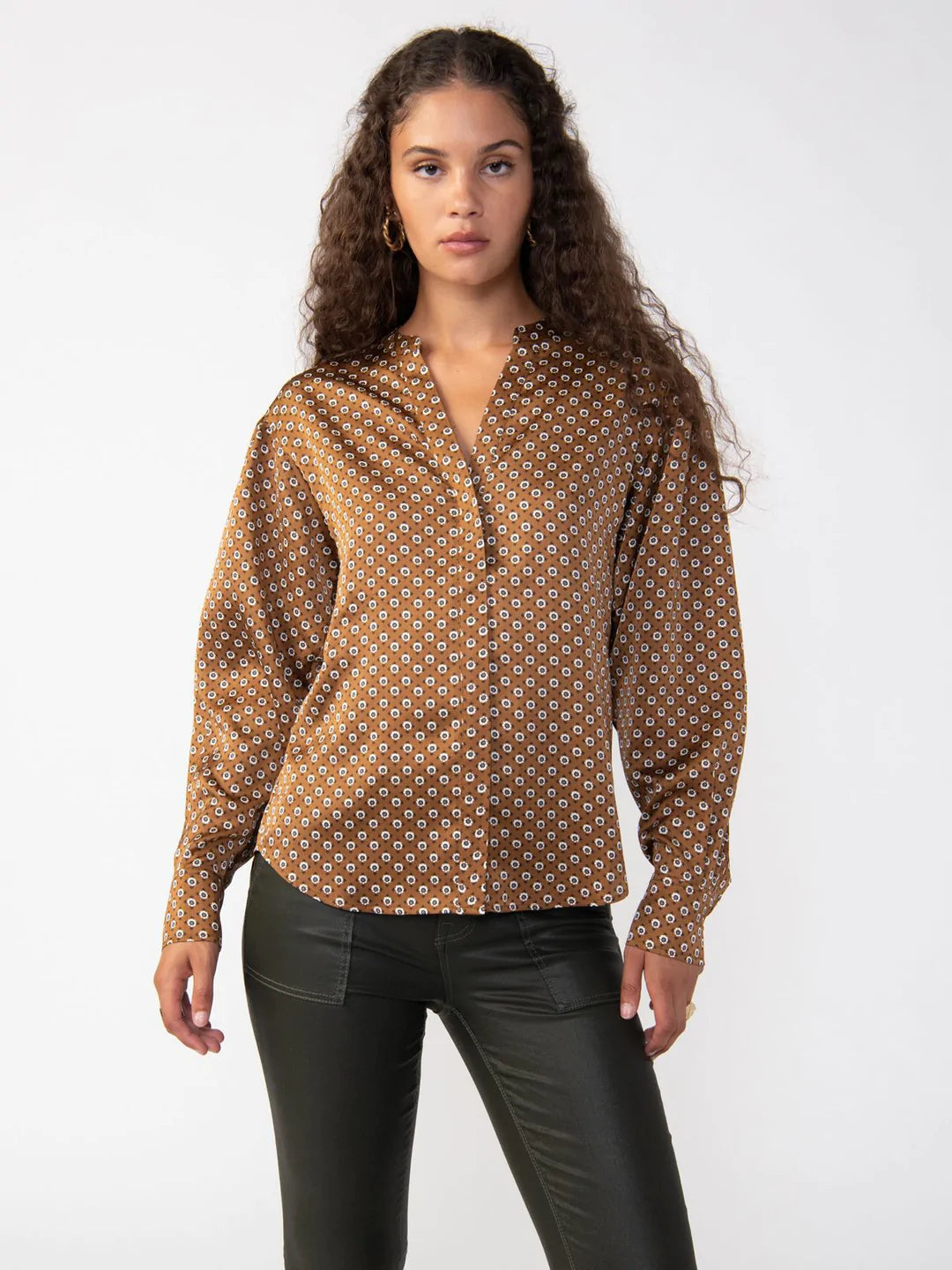 Sanctuary Relaxed Modern Blouse, Spice Geo