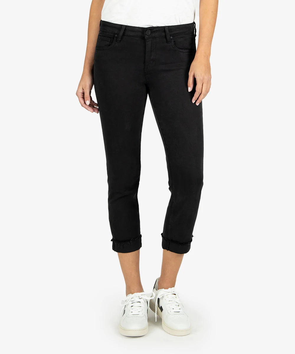 Kut Amy Crop Straight Leg, Black