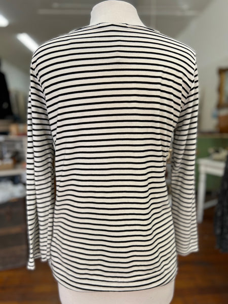 Cut Loose Side Panel Stripe Top Laundered