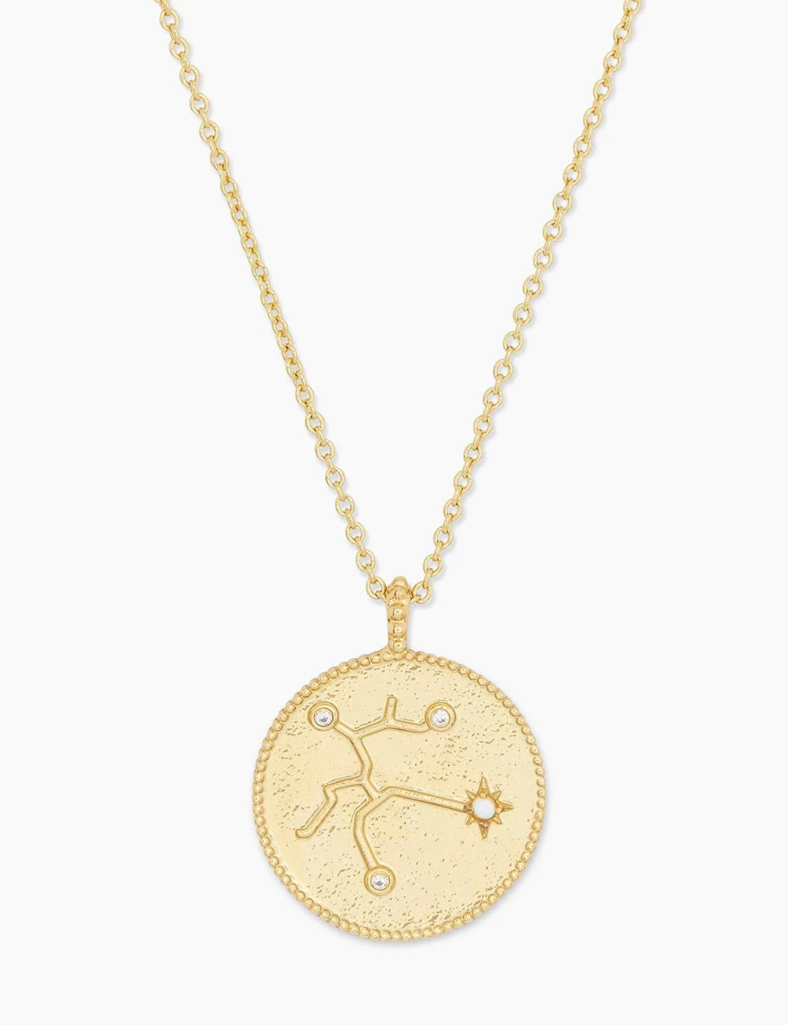 Gorjana Astrology Coin Necklace Gold (Sagittarius)