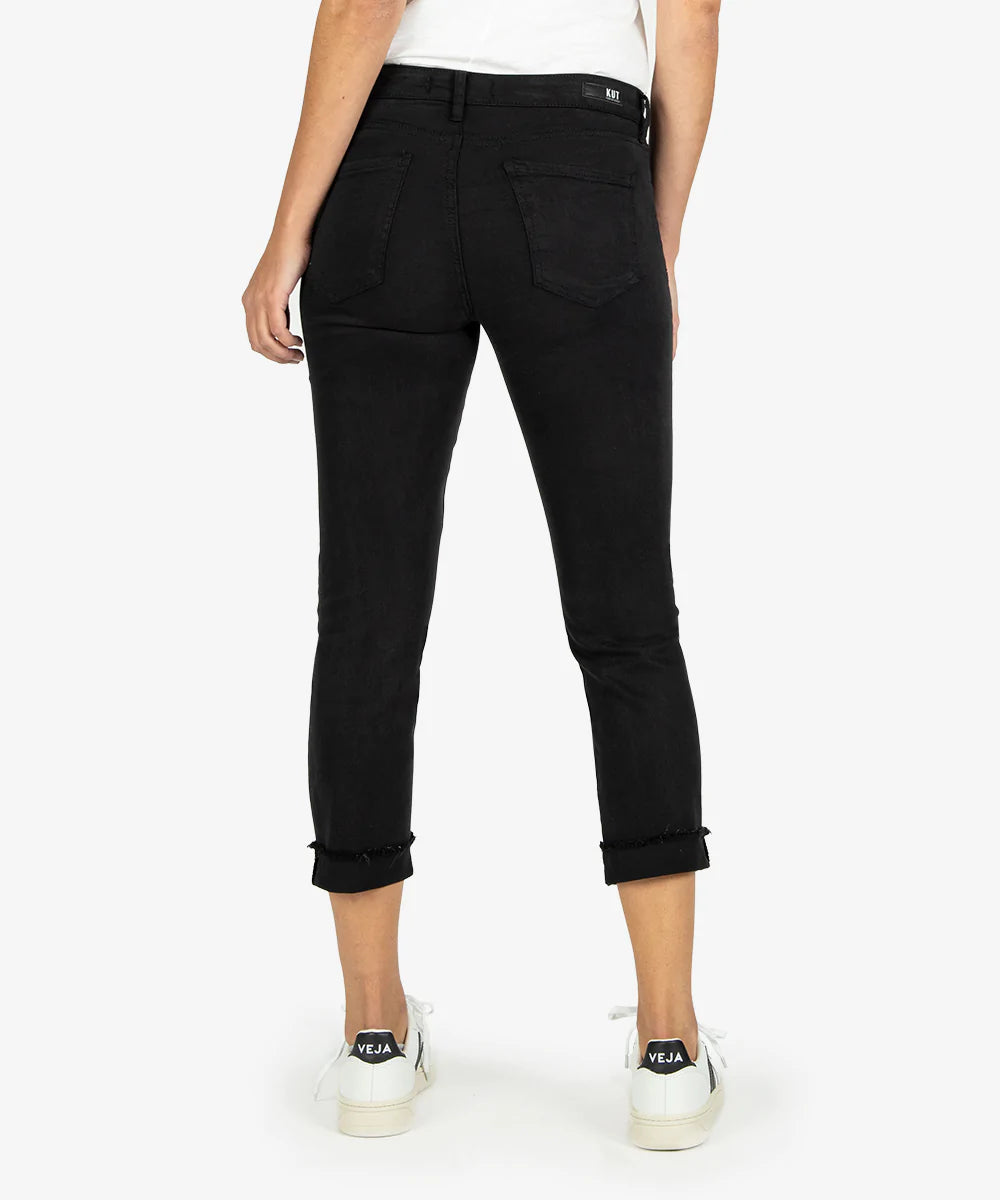 Kut Amy Crop Straight Leg, Black