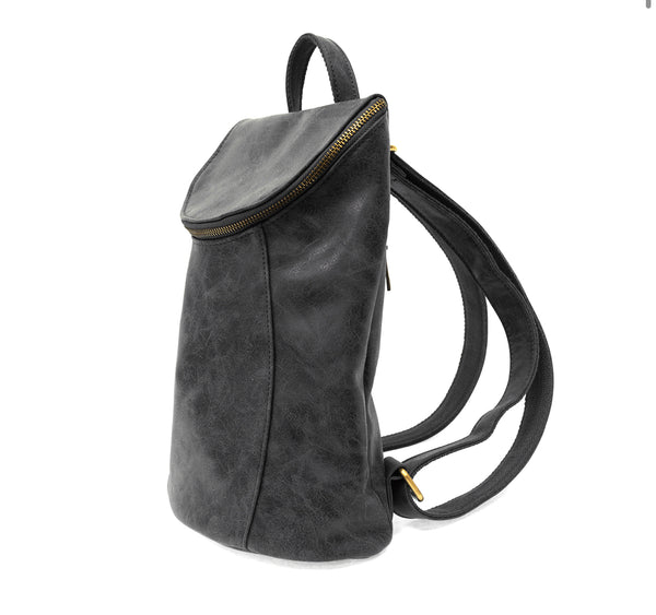 Joy Susan Alyssa Distressed Backpack, Black