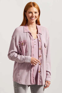 Tribal Cotton Button Up Shacket, Lily