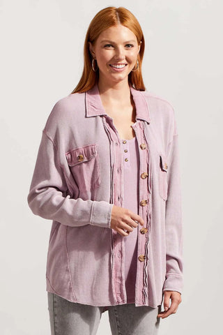 Tribal Cotton Button Up Shacket, Lily