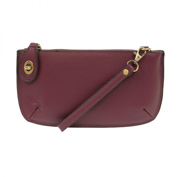 Joy Susan Mini Clutch Crossbody Wristlet Plum