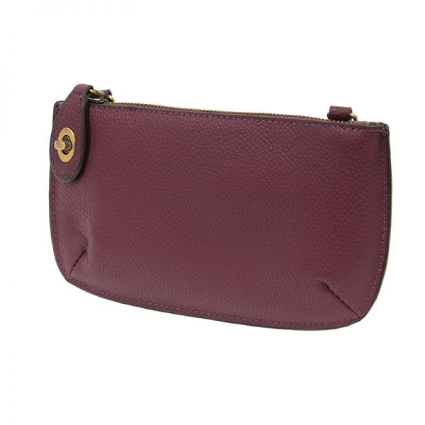 Joy Susan Mini Clutch Crossbody Wristlet Plum
